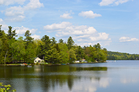 George's Mills, NH - Otter Pond with Plane - Summer